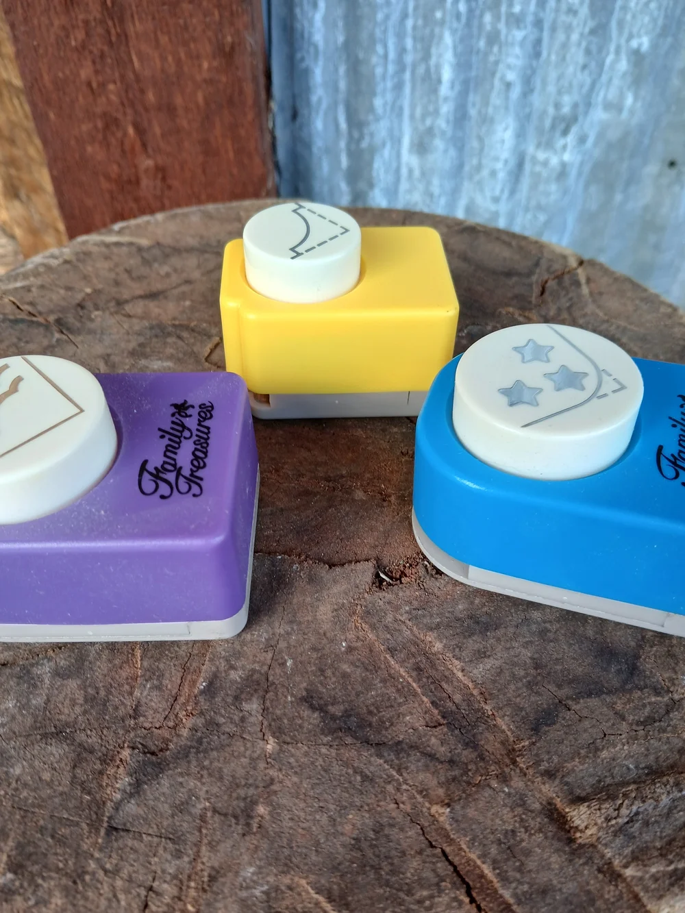 Craft Punch Set Of 3  - Corner Punches Vintage Family Treasures All Night Media